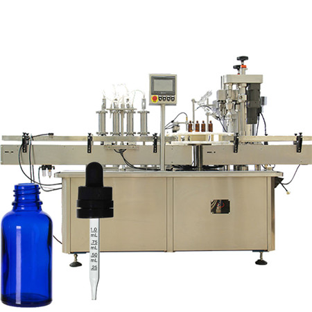 Automatyczna maszyna do napełniania płynów roztworem doustnym linia do napełniania i zamykania butelek ze szkła alkoholowego do butelek 4000BPH