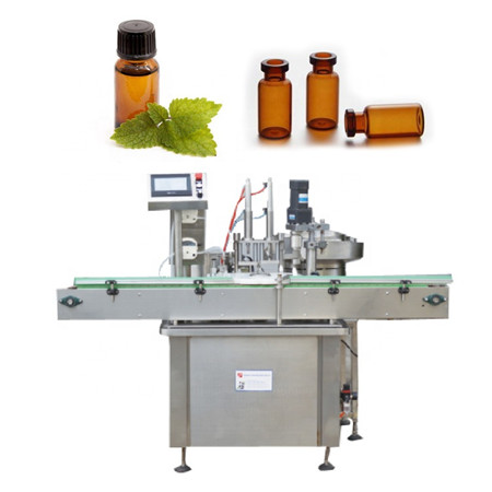 automatyczna maszyna do etykietowania butelek maszyna do zamykania i etykietowania szklanych butelek z olejkiem eterycznym